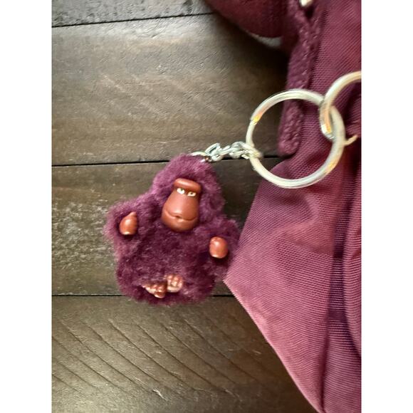 Kipling Sabian Crossbody Mini Shoulder Bag Nylon Plum - Picture 2 of 8